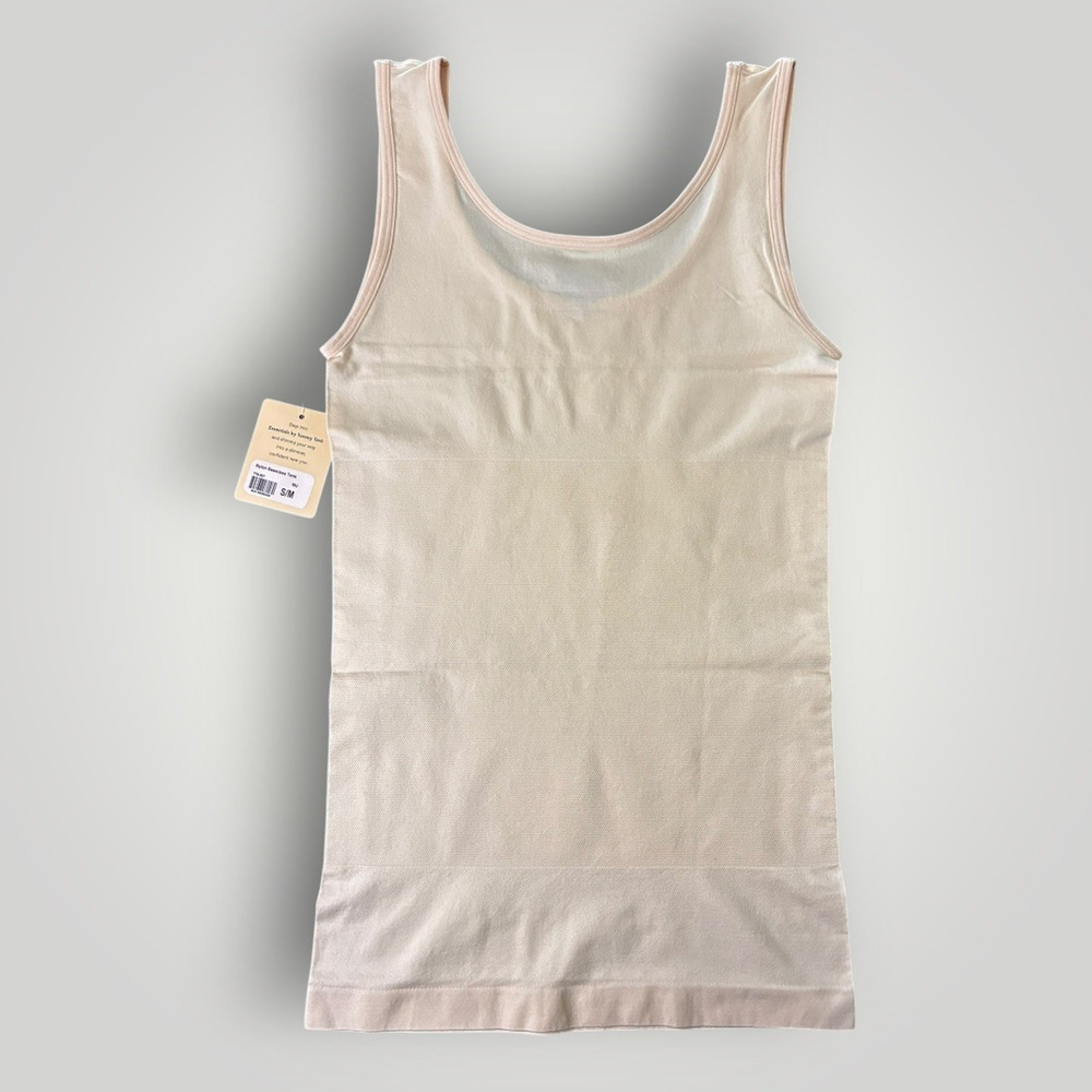 Essentials By Tummy Tank Seamless Beige Shape Wear Tank Top Size S/M